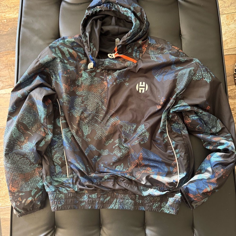 Adidas James Harden Pullover Lined Windbreaker Jacket